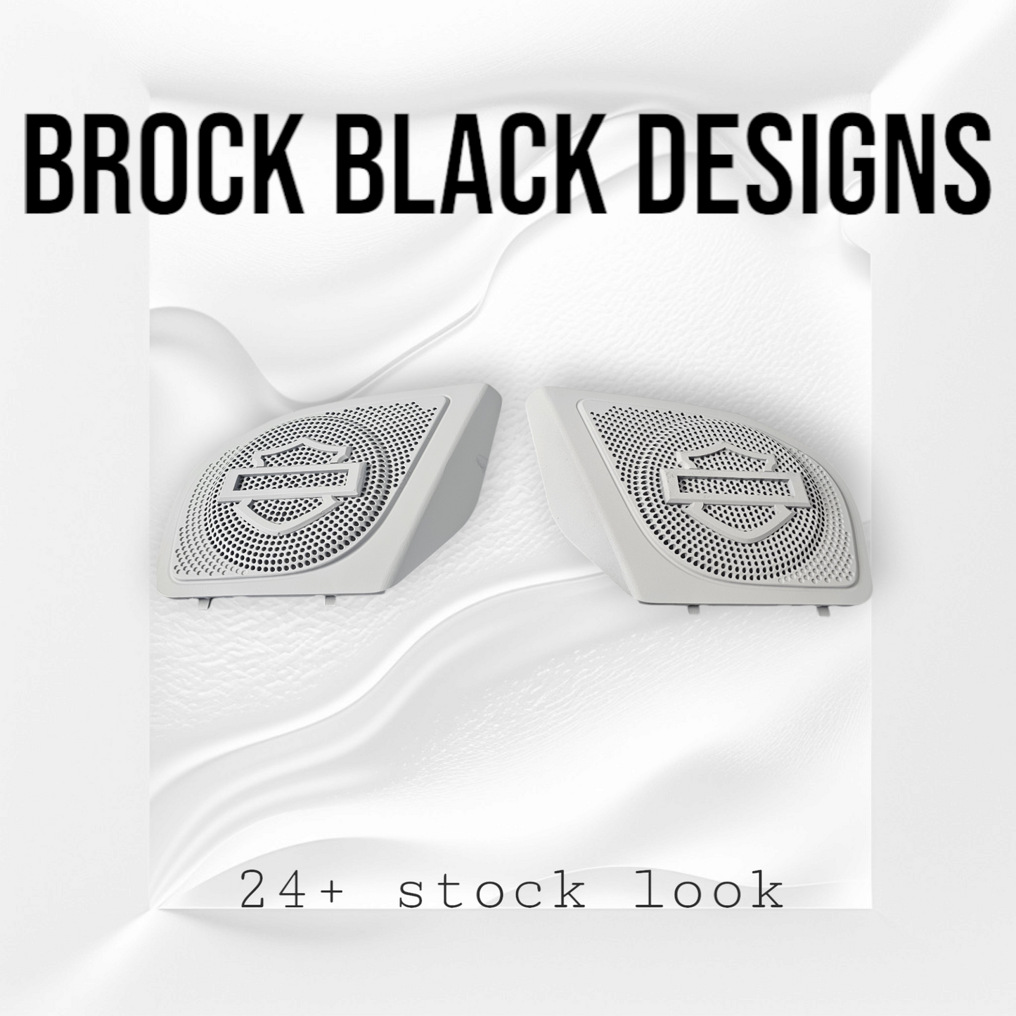 98 to 2024+ Road Glide 3D shield speakers grill covers set
