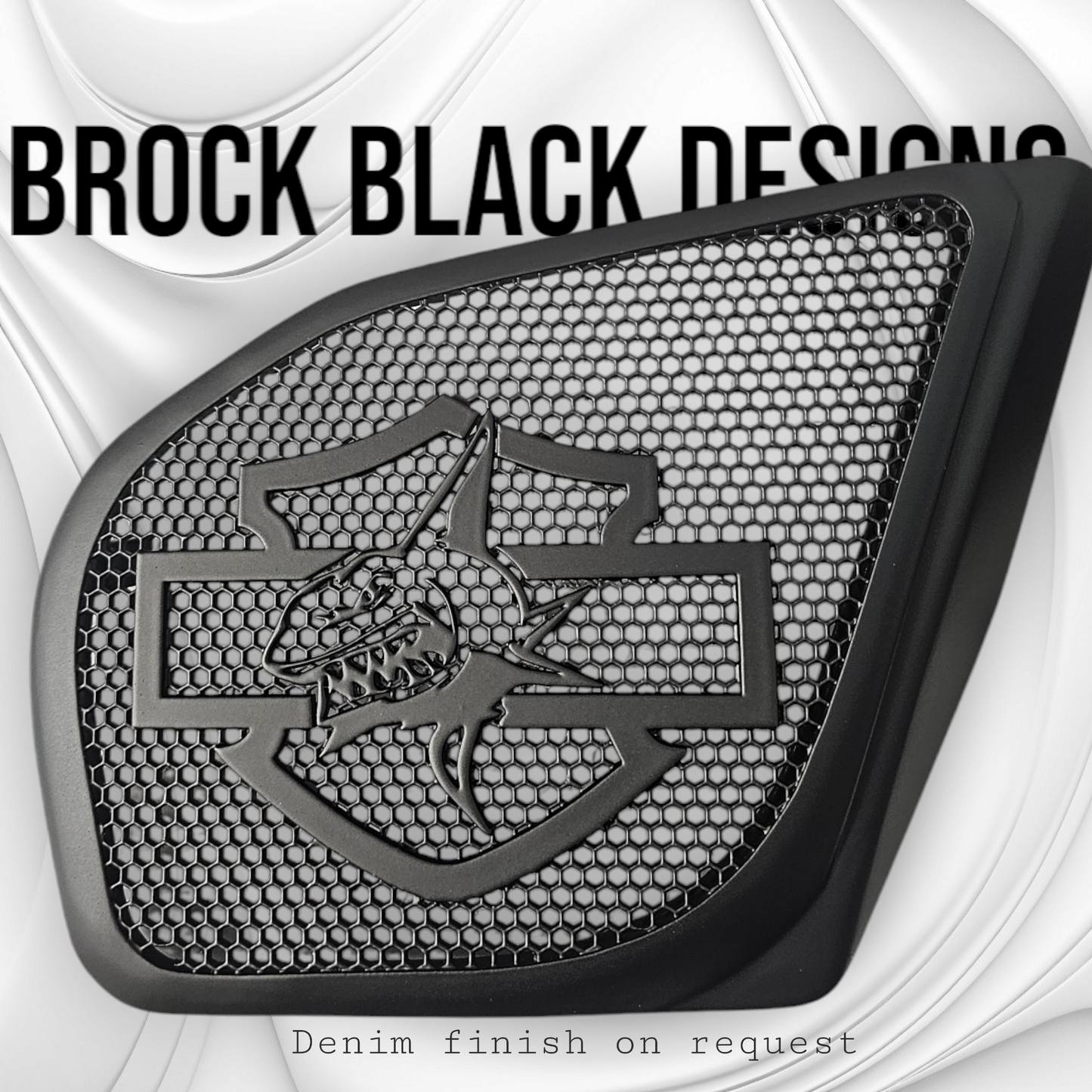 98-2024+ Road Glide 3D shark speakers grill covers set