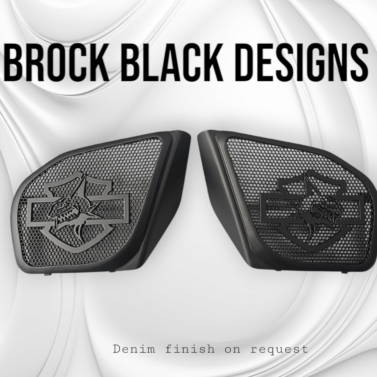 98-2024+ Road Glide 3D shark speakers grill covers set