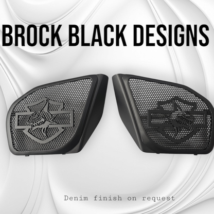 98-2024+ Road Glide 3D shark speakers grill covers set