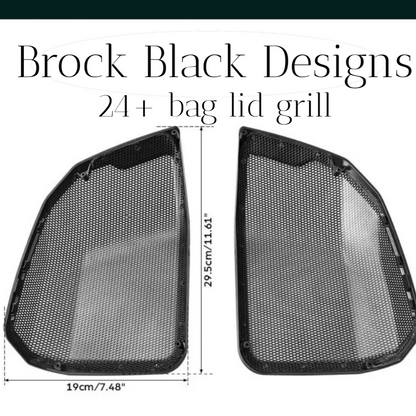 24+ Harley Davidson bag lid Speaker Grill Cover shark theme