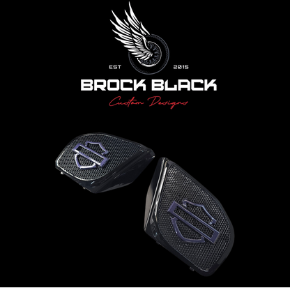 98 to 2024+ Road Glide 3D shield speakers grill covers set
