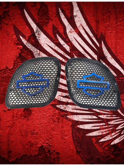 98 to 2024+ Road Glide 3D shield speakers grill covers set