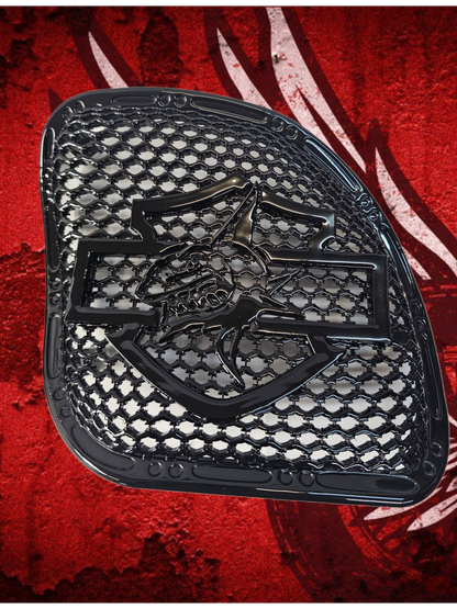 98 to 2024+ Road Glide 3D shield speakers grill covers set