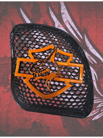 98-2024+ Road Glide 3D shark speakers grill covers set