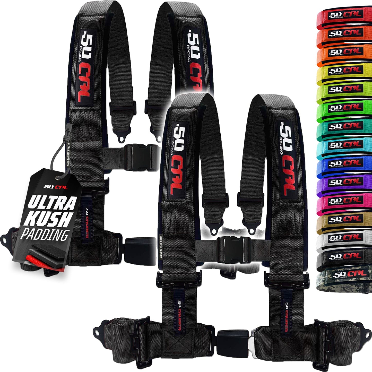 Pro Series 2" & 3" 4 point Harness with push button release