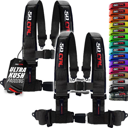 Pro Series 2" & 3" 4 point Harness with push button release