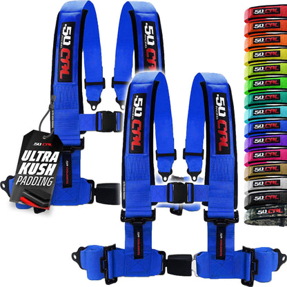 Pro Series 2" & 3" 4 point Harness with push button release