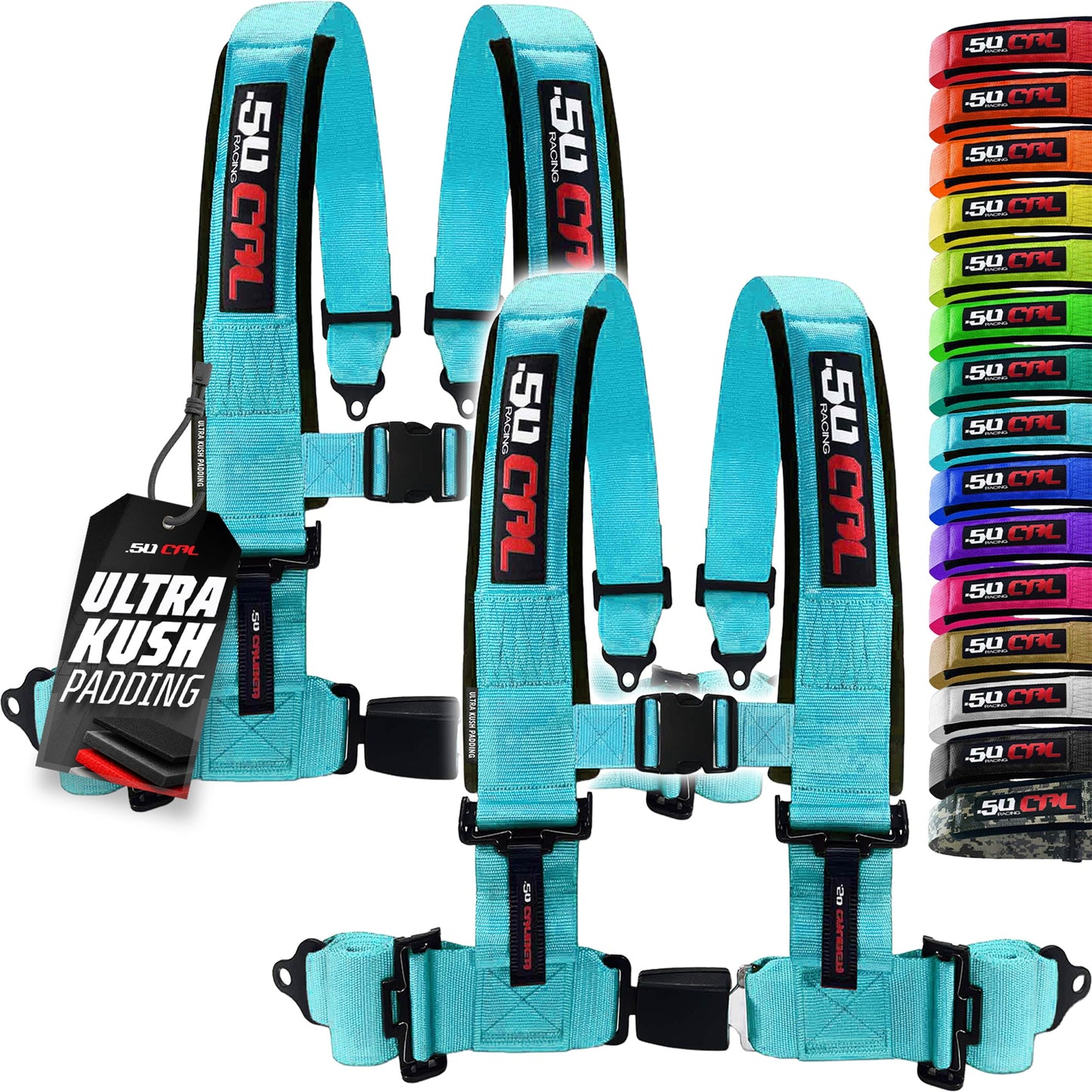 Pro Series 2" & 3" 4 point Harness with push button release