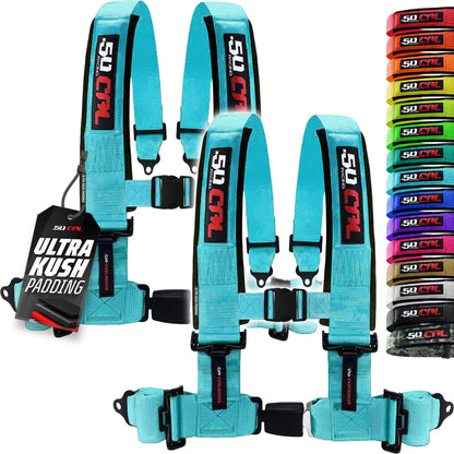 Pro Series 2" & 3" 4 point Harness with push button release