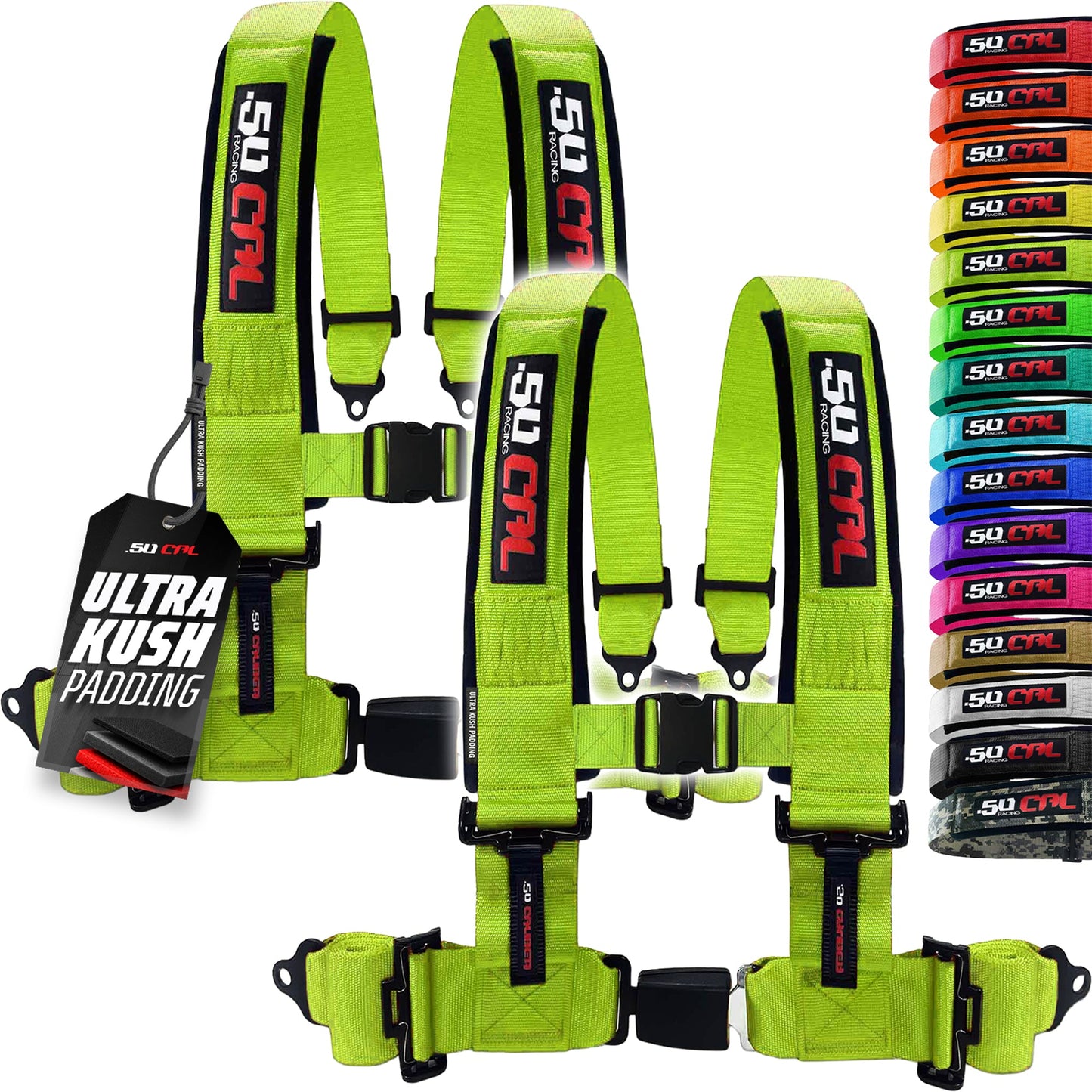 Pro Series 2" & 3" 4 point Harness with push button release