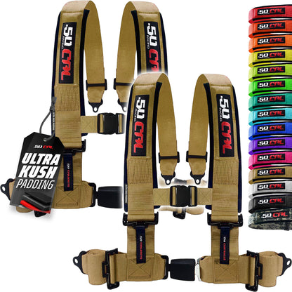 Pro Series 2" & 3" 4 point Harness with push button release