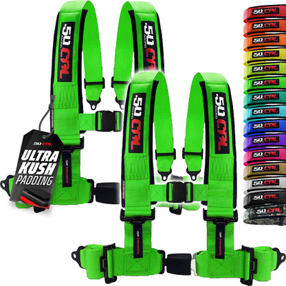 Pro Series 2" & 3" 4 point Harness with push button release