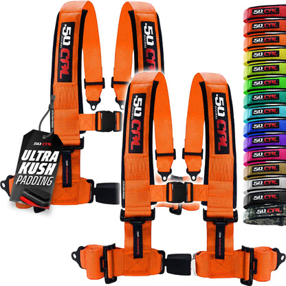 Pro Series 2" & 3" 4 point Harness with push button release