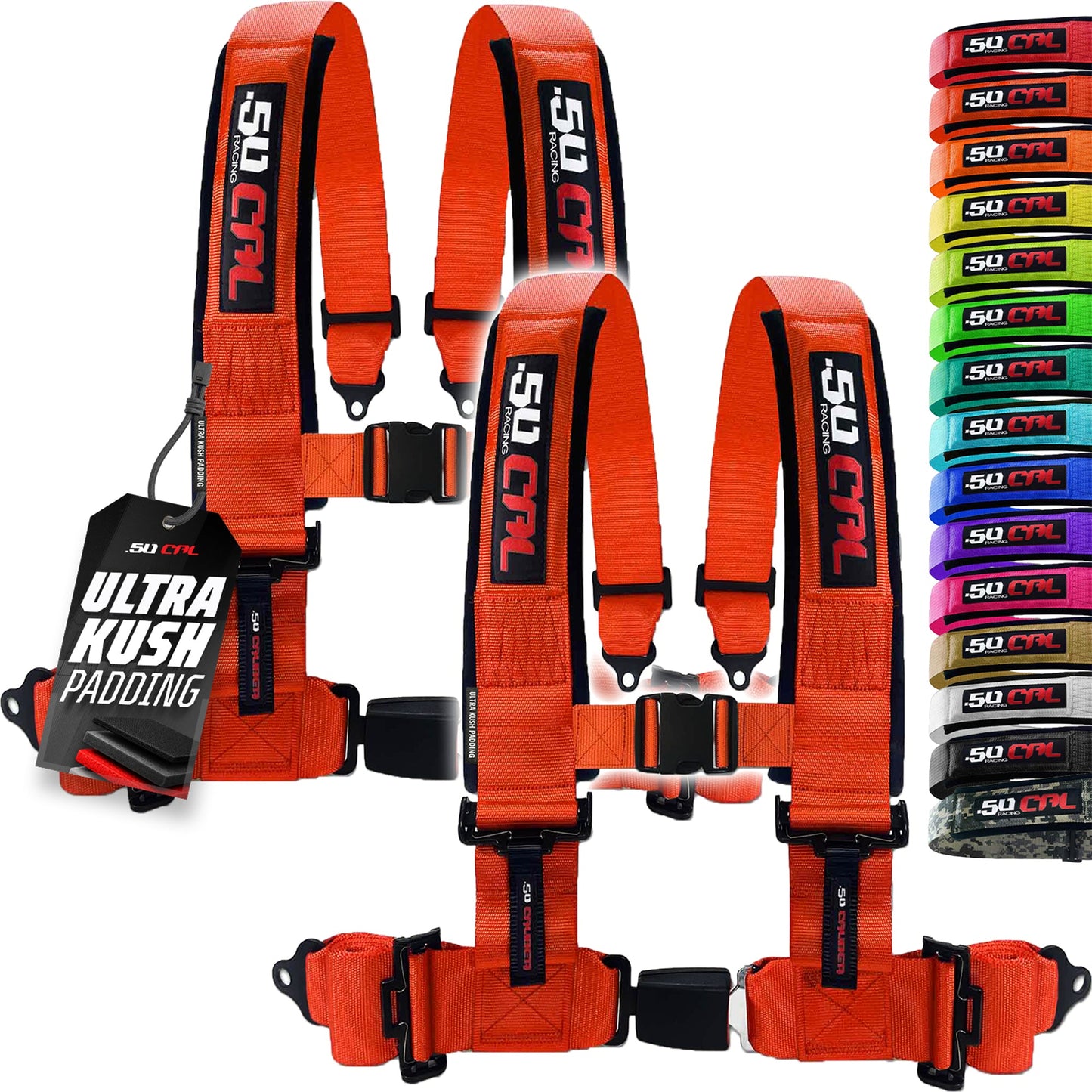 Pro Series 2" & 3" 4 point Harness with push button release
