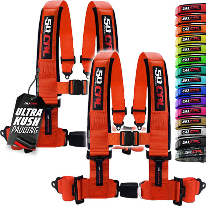 Pro Series 2" & 3" 4 point Harness with push button release
