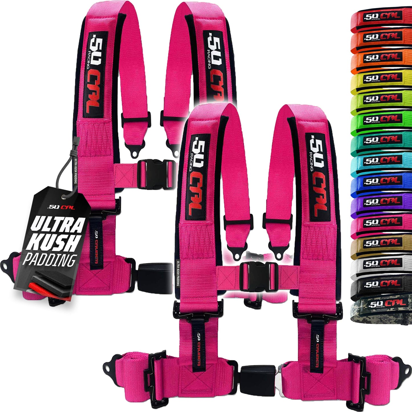 Pro Series 2" & 3" 4 point Harness with push button release