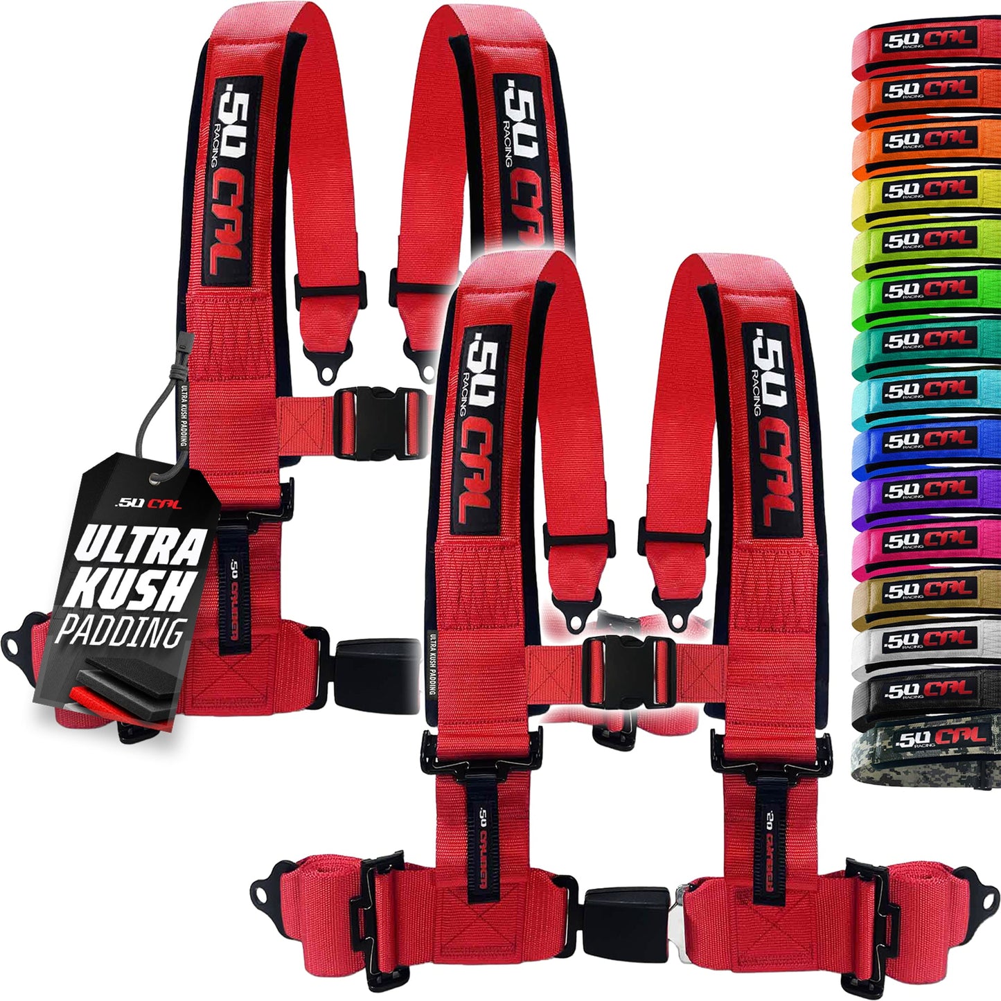 Pro Series 2" & 3" 4 point Harness with push button release