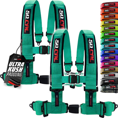 Pro Series 2" & 3" 4 point Harness with push button release