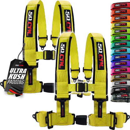 Pro Series 2" & 3" 4 point Harness with push button release