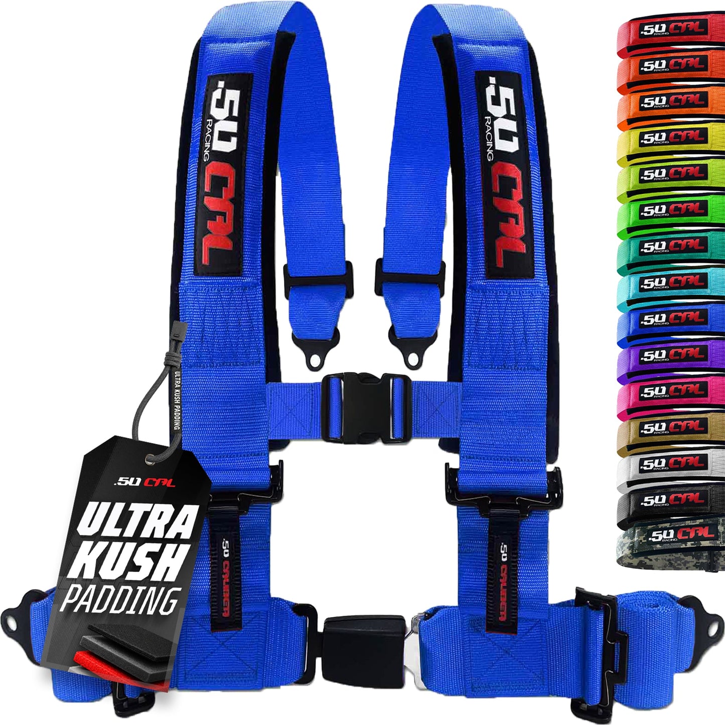 Pro Series 2" & 3" 4 point Harness with push button release
