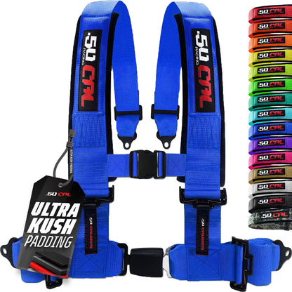 Pro Series 2" & 3" 4 point Harness with push button release