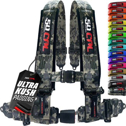 Pro Series 2" & 3" 4 point Harness with push button release