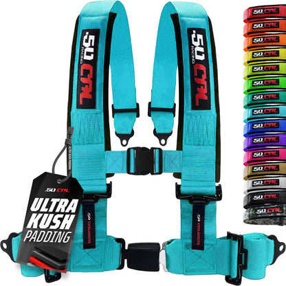 Pro Series 2" & 3" 4 point Harness with push button release