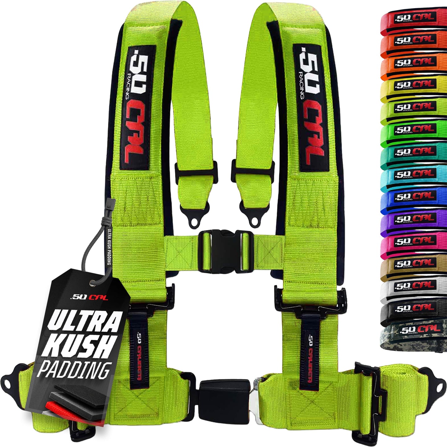 Pro Series 2" & 3" 4 point Harness with push button release