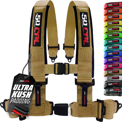 Pro Series 2" & 3" 4 point Harness with push button release
