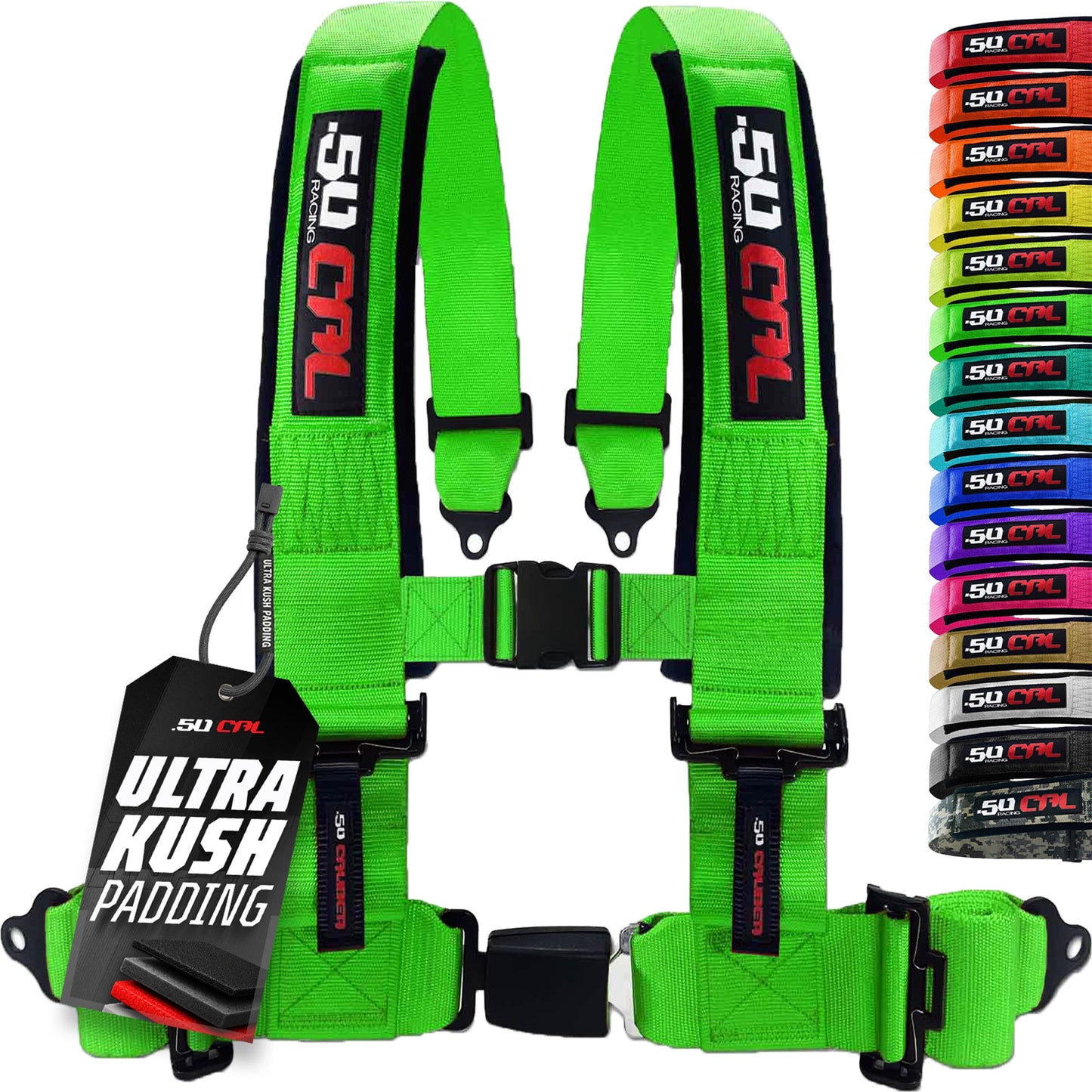 Pro Series 2" & 3" 4 point Harness with push button release
