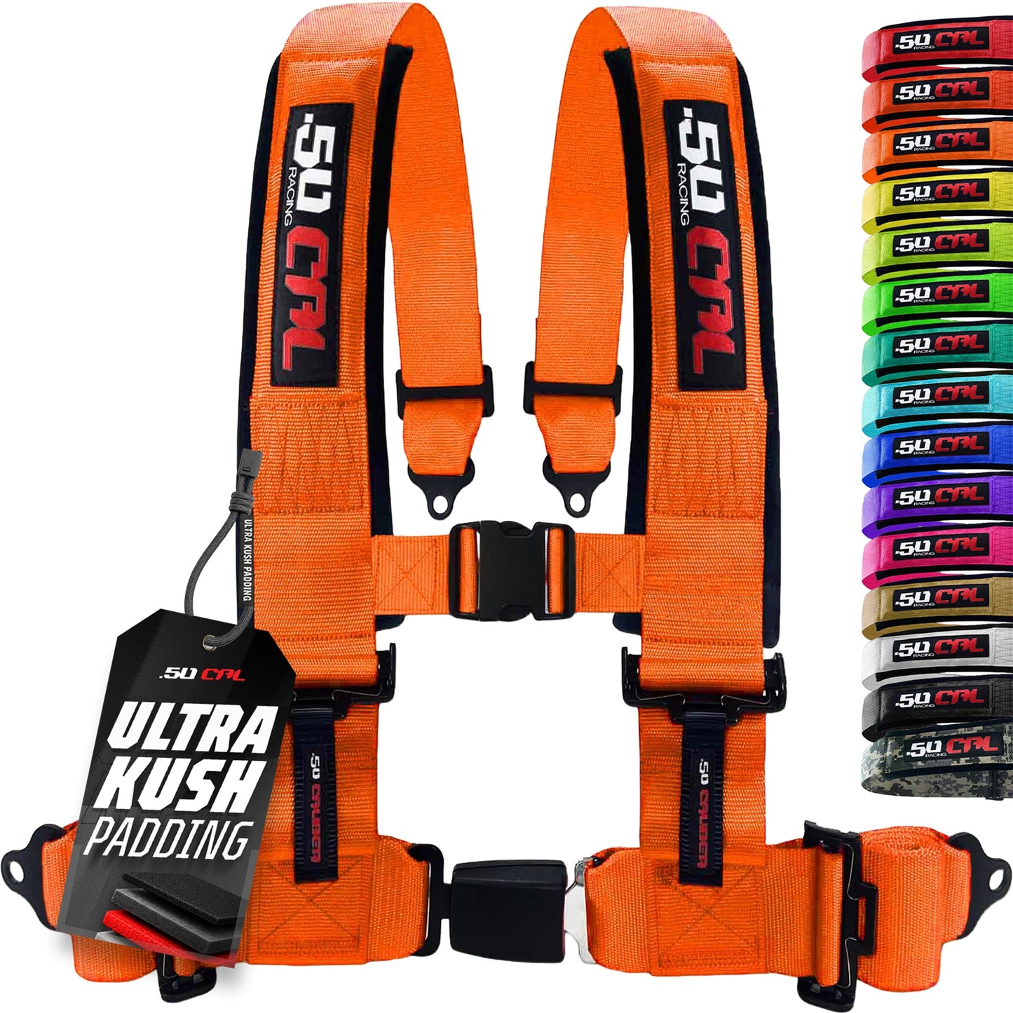 Pro Series 2" & 3" 4 point Harness with push button release