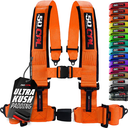 Pro Series 2" & 3" 4 point Harness with push button release