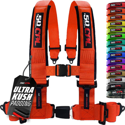 Pro Series 2" & 3" 4 point Harness with push button release