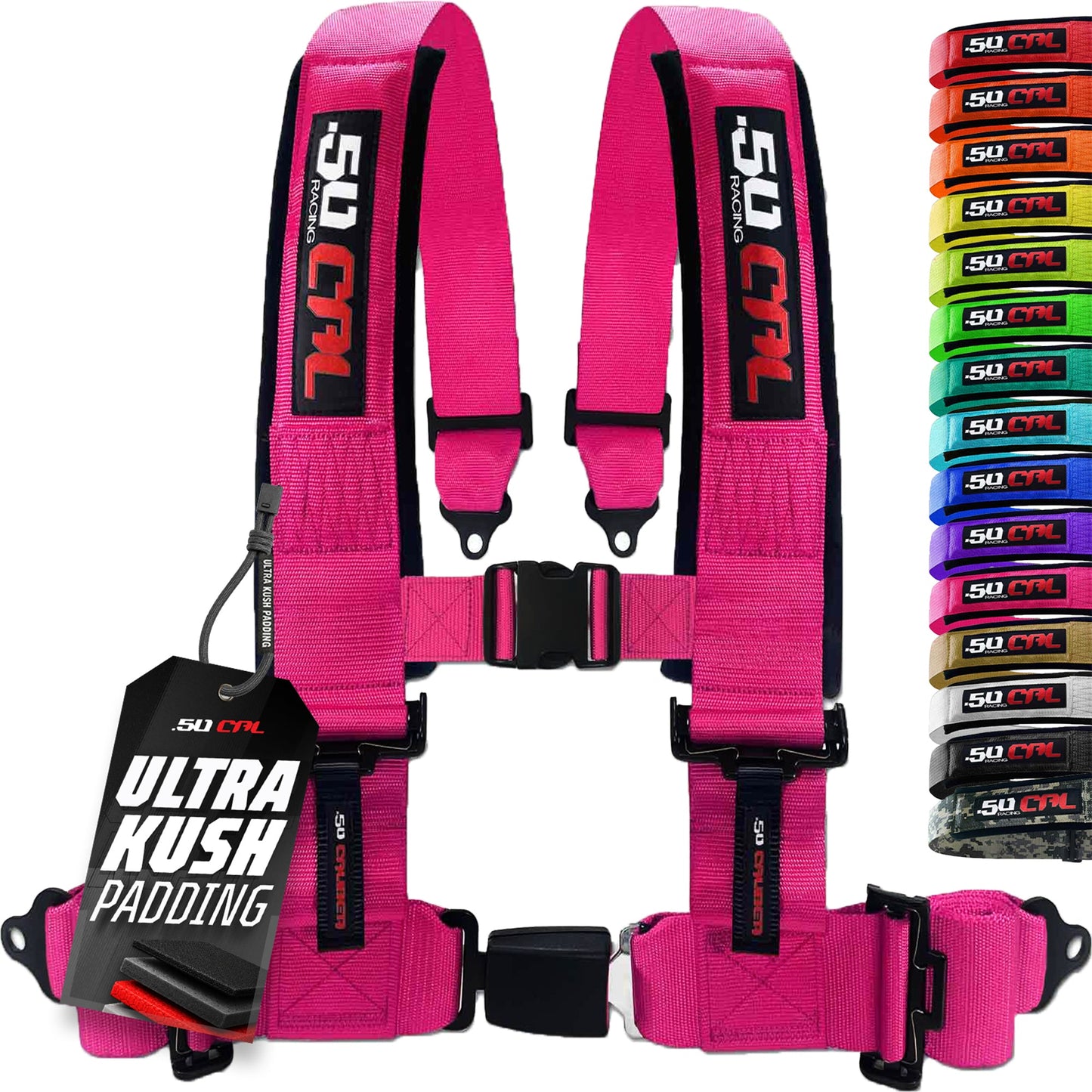 Pro Series 2" & 3" 4 point Harness with push button release