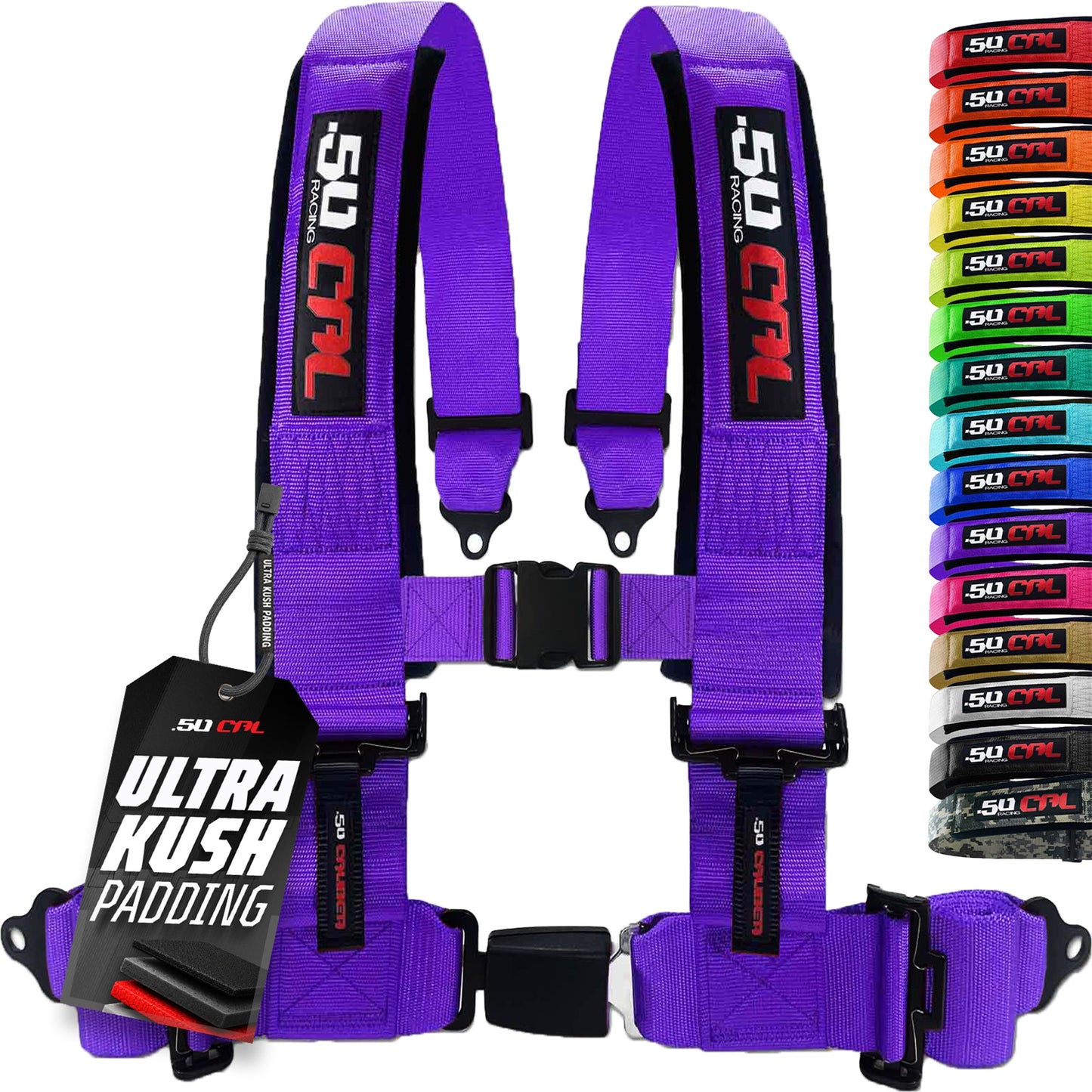 Pro Series 2" & 3" 4 point Harness with push button release