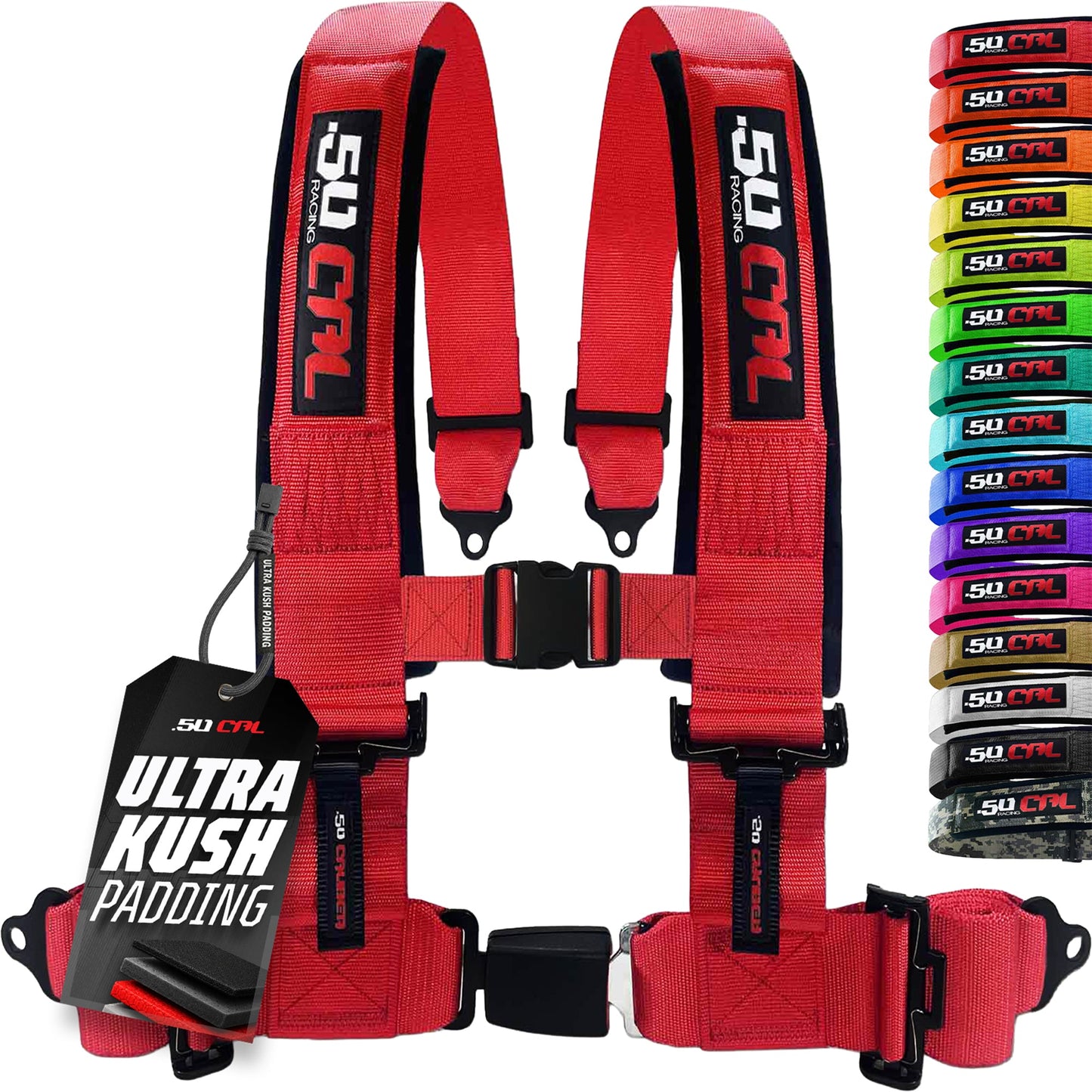 Pro Series 2" & 3" 4 point Harness with push button release