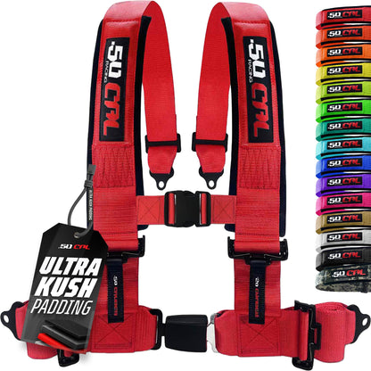 Pro Series 2" & 3" 4 point Harness with push button release