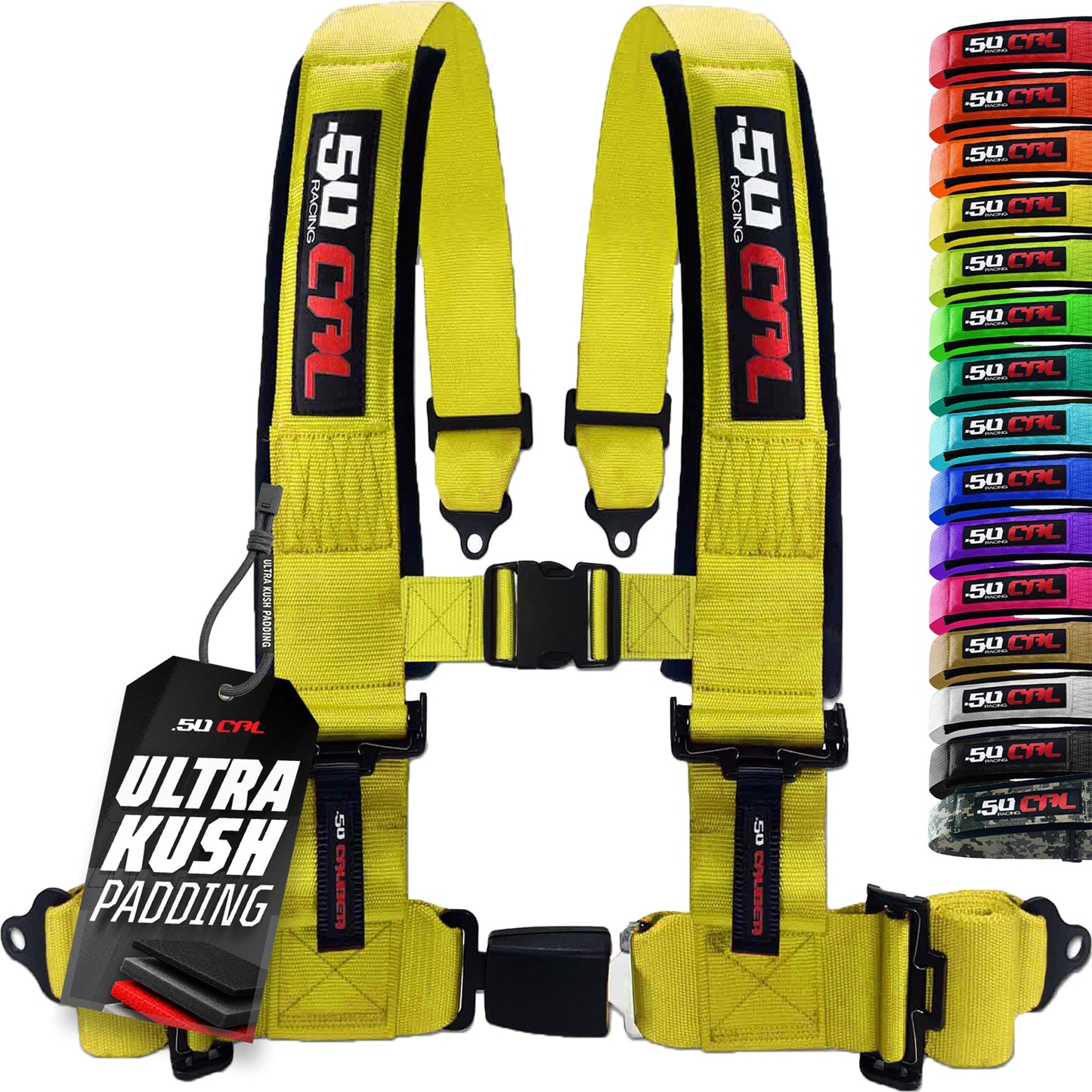 Pro Series 2" & 3" 4 point Harness with push button release