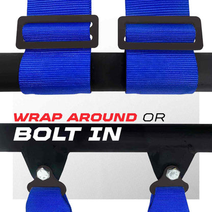Pro Series 2" & 3" 4 point Harness with push button release