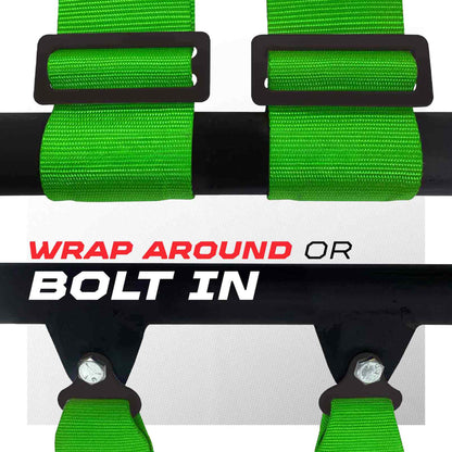 Pro Series 2" & 3" 4 point Harness with push button release