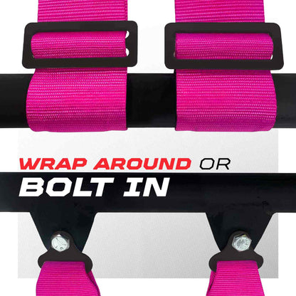 Pro Series 2" & 3" 4 point Harness with push button release