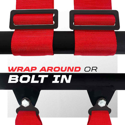 Pro Series 2" & 3" 4 point Harness with push button release
