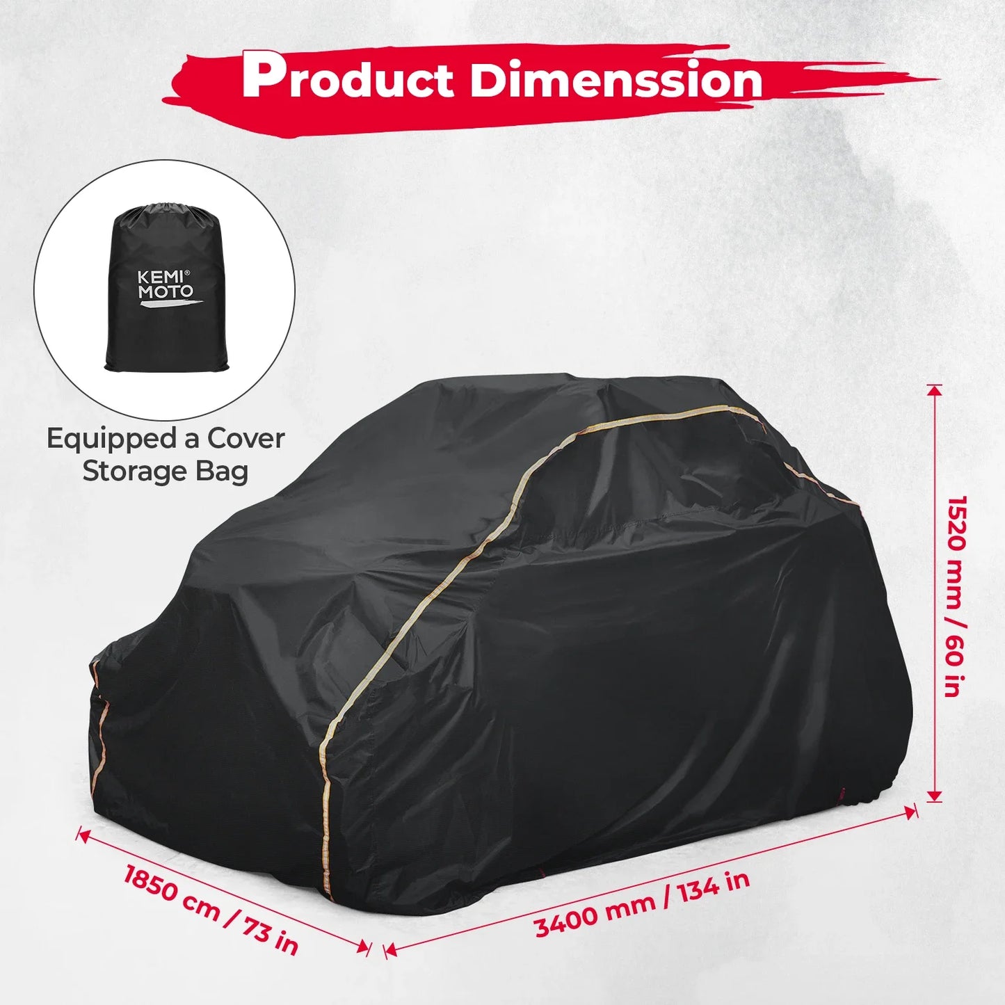 2 Doors UTV Storage Cover for Can Am Maverick