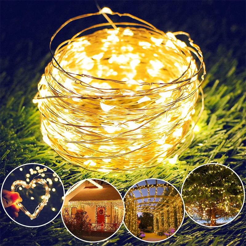 USB Led  Lights Copper Wire String 20M 200LED