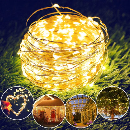 USB Led  Lights Copper Wire String 20M 200LED