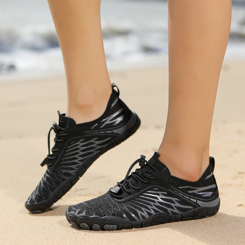 Women or Men Aqua Shoes Beach Barefoot Water Sports  Lightweight