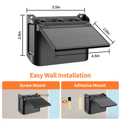 Solar Wall Lights 2 Pack with Remote, 3 Color Modes
