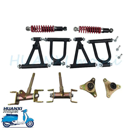 220mm Front Suspension Upper/ Lower Swingarm Assembly Fits ATV Quad Bike Go Kart, High Performance