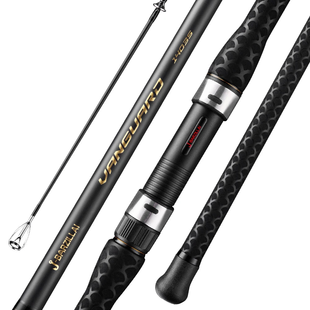 Carbon Surf Spinning Fishing Rod, Ultra-Light High-Sensitivity Graphite Pole Saltwater Fishing